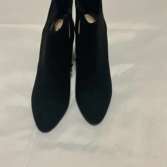 Farylrobin Black Ankle Boots with Tortoiseshell Block Heels - Picture 2 of 9